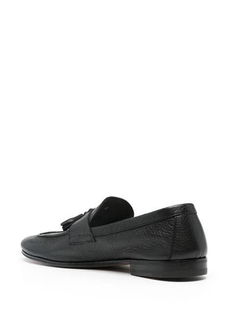 Black Tassel-detail leather loafers Henderson baracco - men HENDERSON BARACCO | ISCHIAC0NR